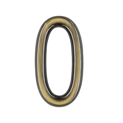 číslo 75mm bronz "0"