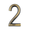 číslo 75mm bronz "2"