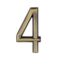 číslo 75mm bronz "4"