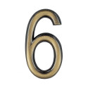 číslo 75mm bronz "6"