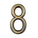 číslo 75mm bronz "8"
