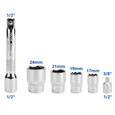D1738 momentový klíč na kola 1/2" 40-220 Nm