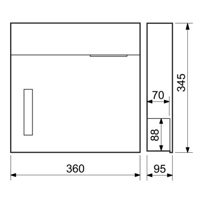 BK.511.G.AM poštovní schránka