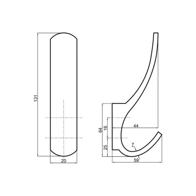 FILIP věšák se skrytou montáží