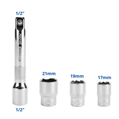 Momentový klíč na kola 1/2" 28–210 Nm SN1737