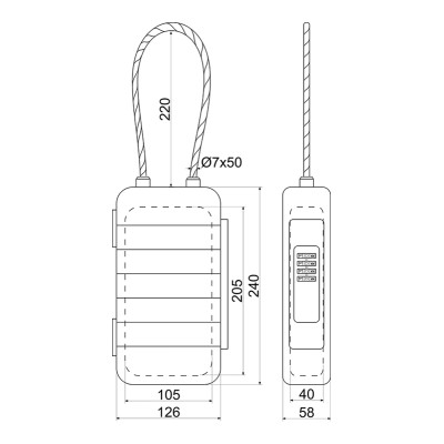 KB.G13 vodotěsná schránka na klíče