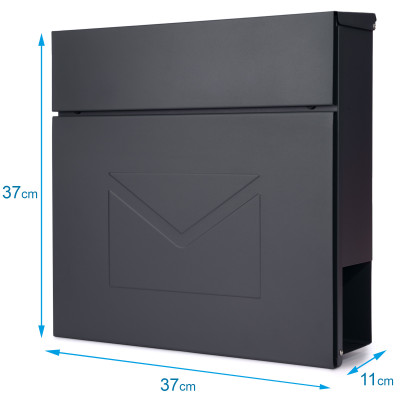 D3689 poštovní schránka antracit