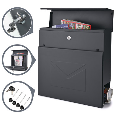 D3689 poštovní schránka antracit