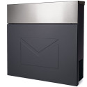 D3691 poštovní schránka antracit + nerez