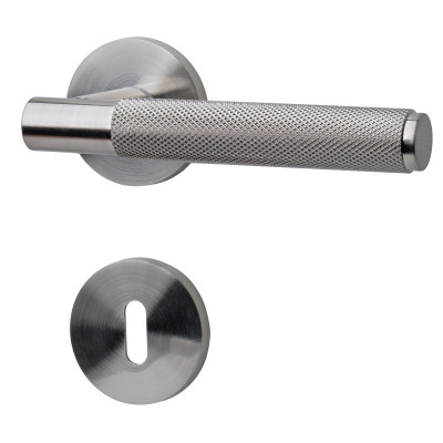 SORIA BB klika na dveře broušený nikl