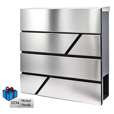 D3641 poštovní schránka nerez / antracit