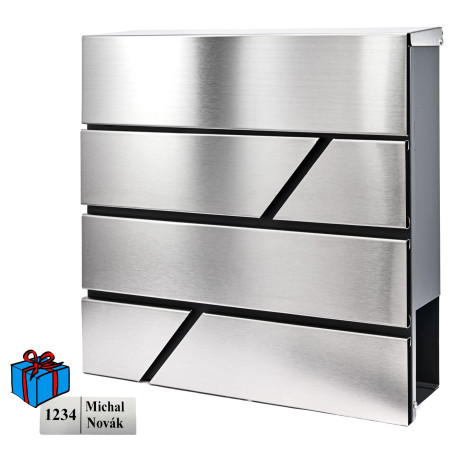 D3641 poštovní schránka nerez / antracit