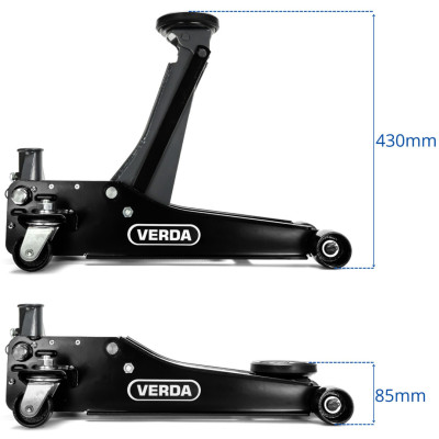 Hydraulický nízkoprofilový zvedák dvoupístový 3T D3023
