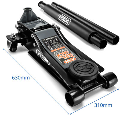 Hydraulický nízkoprofilový zvedák dvoupístový 3T D3023