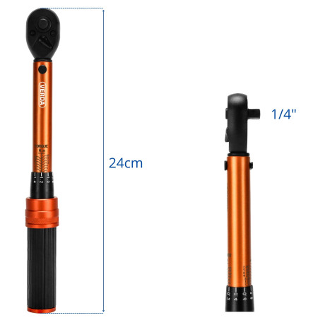 Dynamometrický klíč s blokádou 1/4" 1-25 Nm + kufřík SN1751