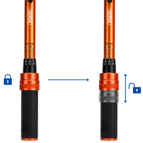 Dynamometrický klíč s blokádou 1/4" 1-25 Nm + kufřík SN1751
