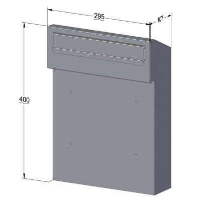 W3 poštovní schránka černá