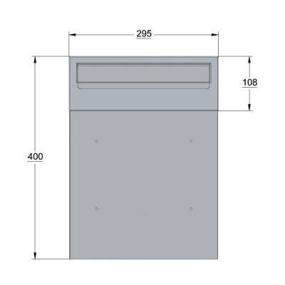 W3 poštovní schránka černá