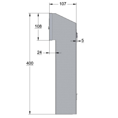 W3 poštovní schránka černá