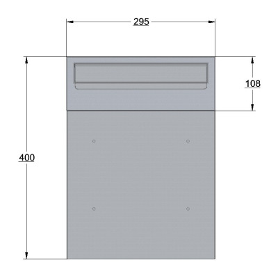 W3 - 1 poštovní schránka černá