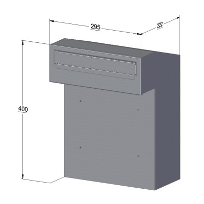 W3 - 2 poštovní schránka antracit