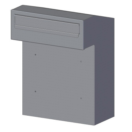 W3 - 2 poštovní schránka RAL7016 / nerez