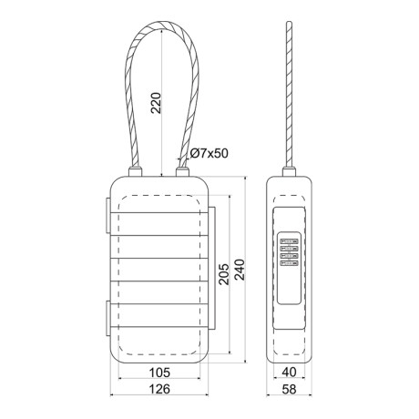 KB.G13 vodotěsná schránka na klíče