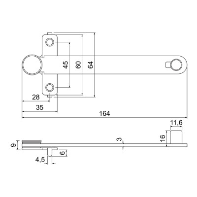 RHW.055 brzda pro plastová okna