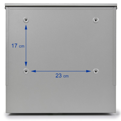 S3637 poštovní schránka stříbrná + imit.dřeva