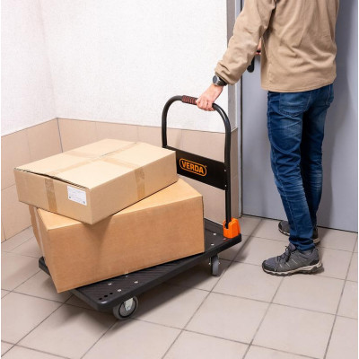 Skládací transportní plošinový vozík D300A