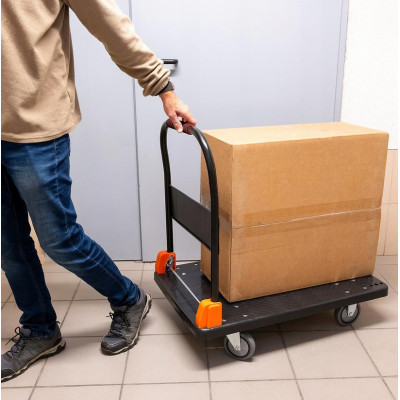 Skládací transportní plošinový vozík D300A