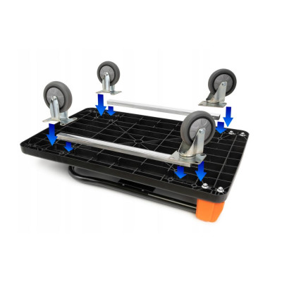 D300A skládací transportní plošinový vozík