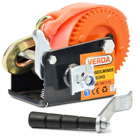 D1115 pásový ruční klikový naviják 360 kg