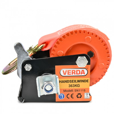 D1115 pásový ruční klikový naviják 360 kg