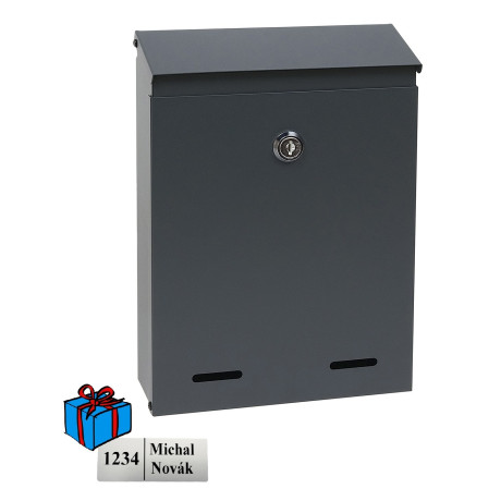 BK.516.AM poštovní schránka antracit