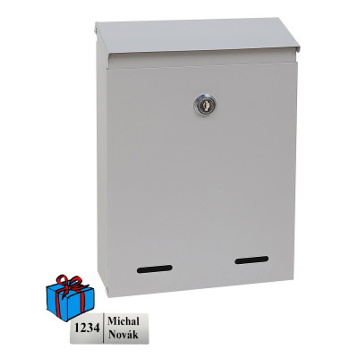 BK.516.SM poštovní schránka stříbrná
