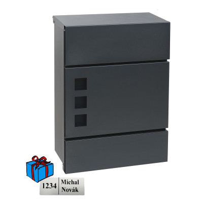 BK.525.G.AM poštovní schránka antracit