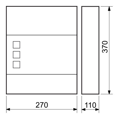 BK.525.G.AM poštovní schránka antracit