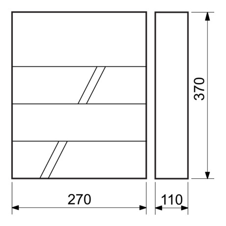BK.524.WO.AM poštovní schránka antracit + dřevo