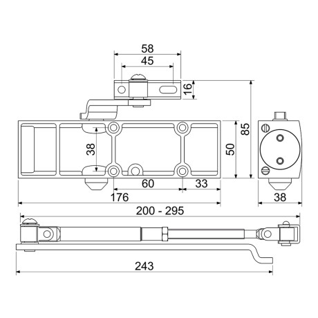 RZ.903.S dveřní zavírač Richter Czech