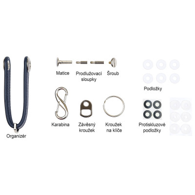 RP.ORGANIZER.MOD kožená klíčenka