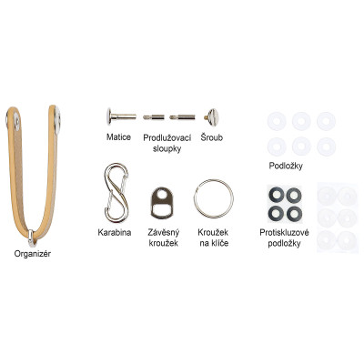 RP.ORGANIZER.HND kožená klíčenka