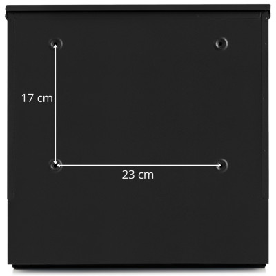 D3638 poštovní schránka černá + imit. dřeva