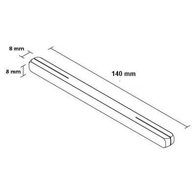 Čtyřhran 140mm pro kliku