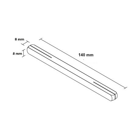 Čtyřhran 140mm pro kliku