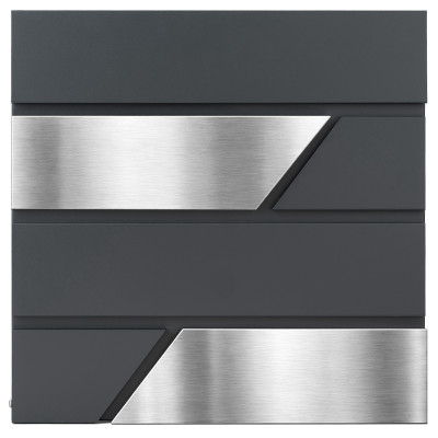 D3711 poštovní schránka antracit + nerez