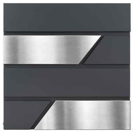 D3711 poštovní schránka antracit + nerez