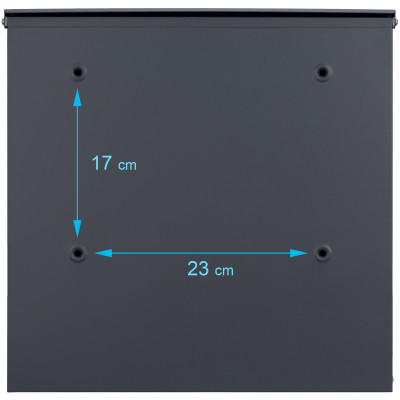 D3711 poštovní schránka antracit + nerez