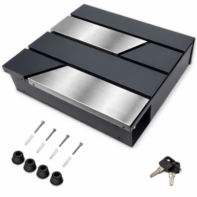 D3711 poštovní schránka antracit + nerez