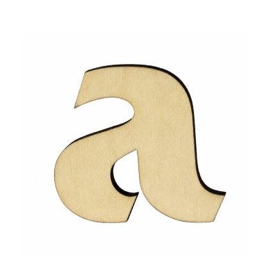Domovní číslo DŘEVO písmeno "a"